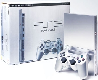 PlayStation 2 Slim 77001ss Silver Satin